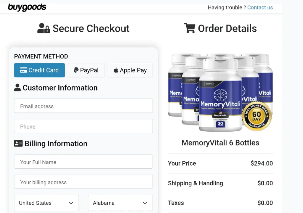 memoryvitali-order-page